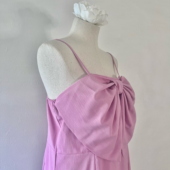 size L - bubblegum pink mini bow dress - Picture 6 of 9
